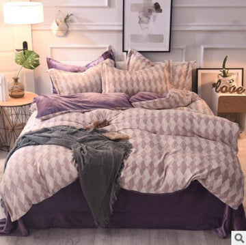 3D Diamond Pattern 20134 Bed Pillowcases Quilt