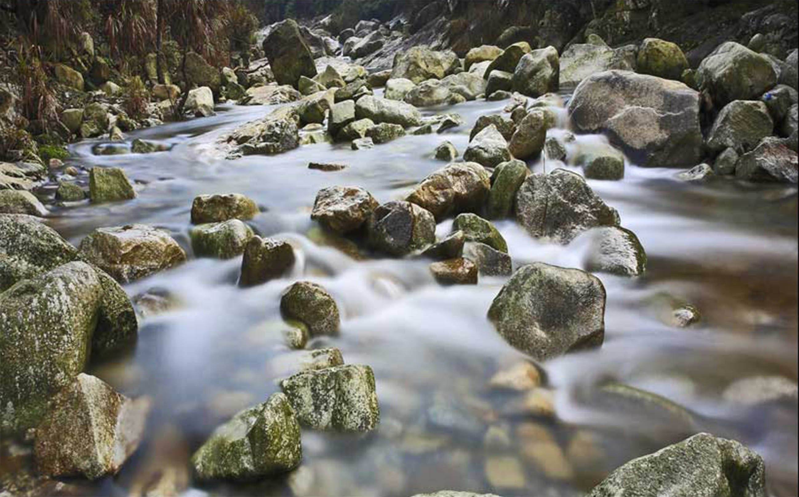 3D Creek Rocks 031 Kitchen Mat Floor Mural Wallpaper AJ Wallpaper 