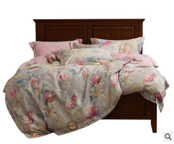 3D Gray-Green Background Flowers 14114 Bed Pillowcases Quilt