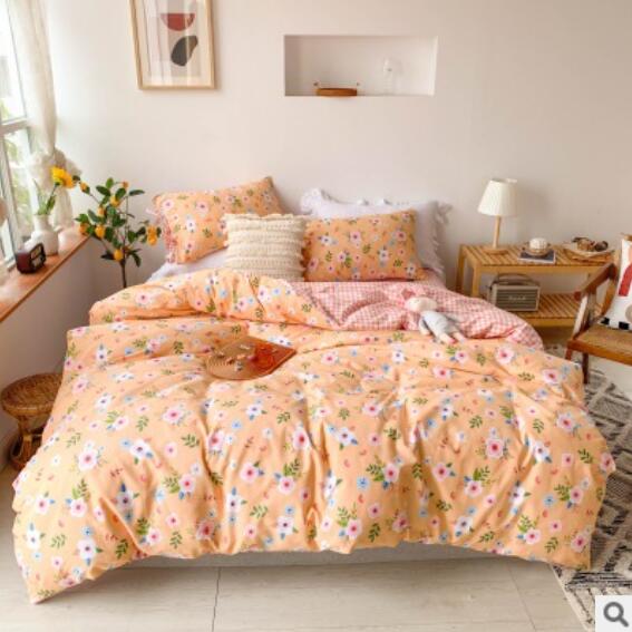 3D Orange Flowers 50059 Bed Pillowcases Quilt