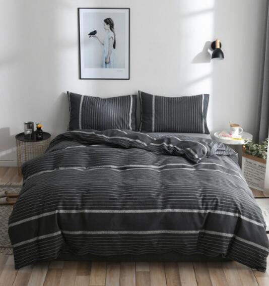 3D Gray-Black 17193 Bed Pillowcases Quilt