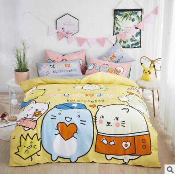 3D Cartoon Guinea Pig 50088 Bed Pillowcases Quilt