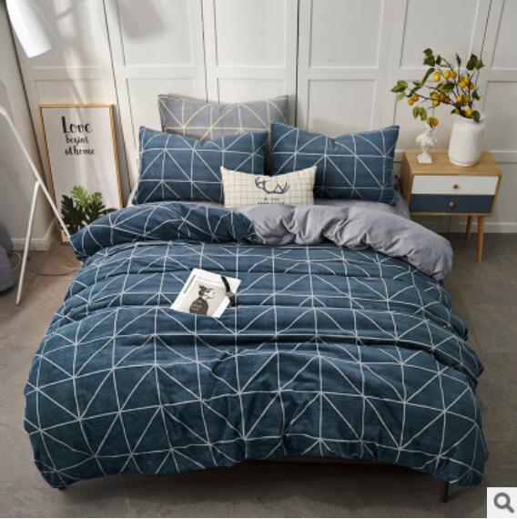 3D Lake Blue Lines 20167 Bed Pillowcases Quilt