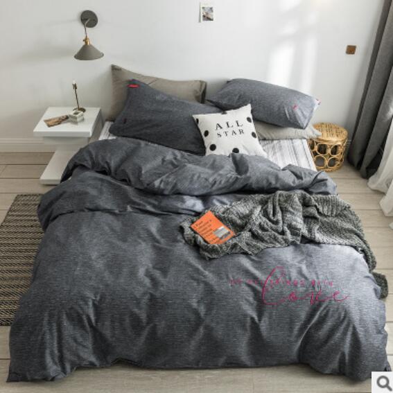 3D Dark Gray 30208 Bed Pillowcases Quilt