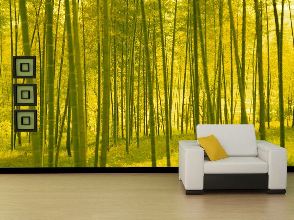 Yellow Bamboo Forest Wallpaper AJ Wallpaper 