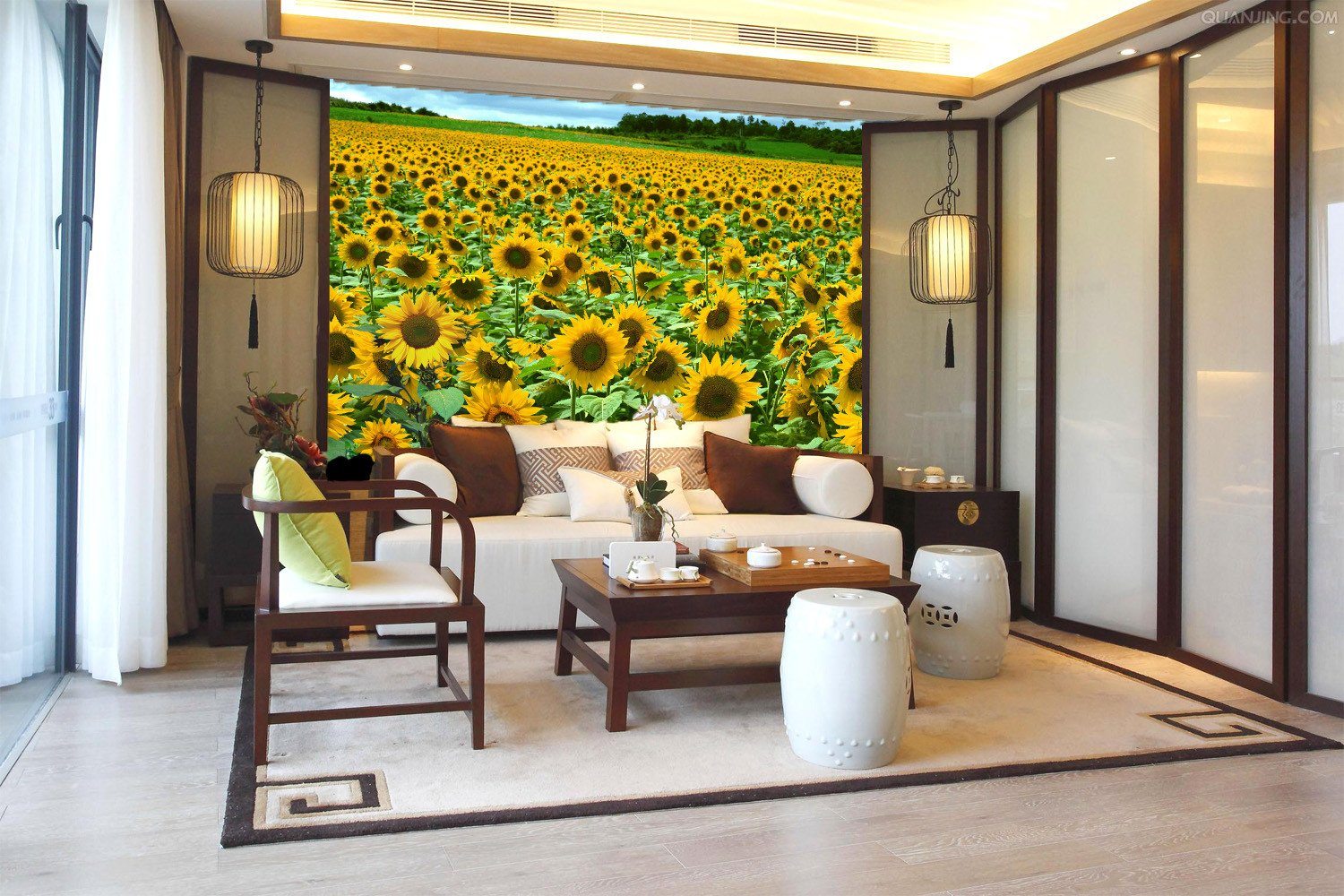 Sunflowers Field 1 Wallpaper AJ Wallpaper 