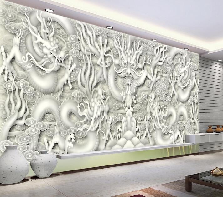 3D Jade Dragon Wallpaper AJ Wallpaper 1 
