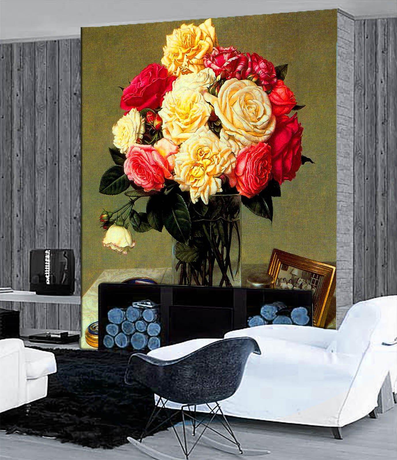 Table Flowers Wallpaper AJ Wallpaper 