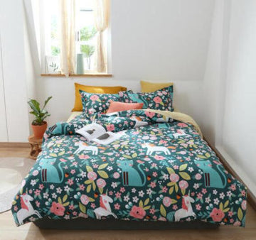 3D Cat Unicorn Pattern 50034 Bed Pillowcases Quilt