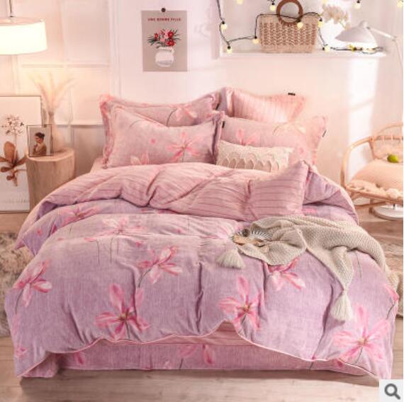 3D Pink Flower 20092 Bed Pillowcases Quilt