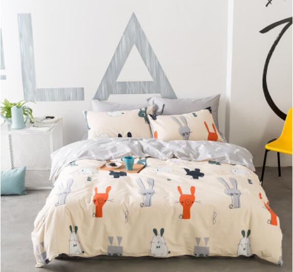3D Rabbits 30303 Bed Pillowcases Quilt