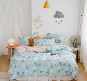 3D Blue Pattern 20034 Bed Pillowcases Quilt