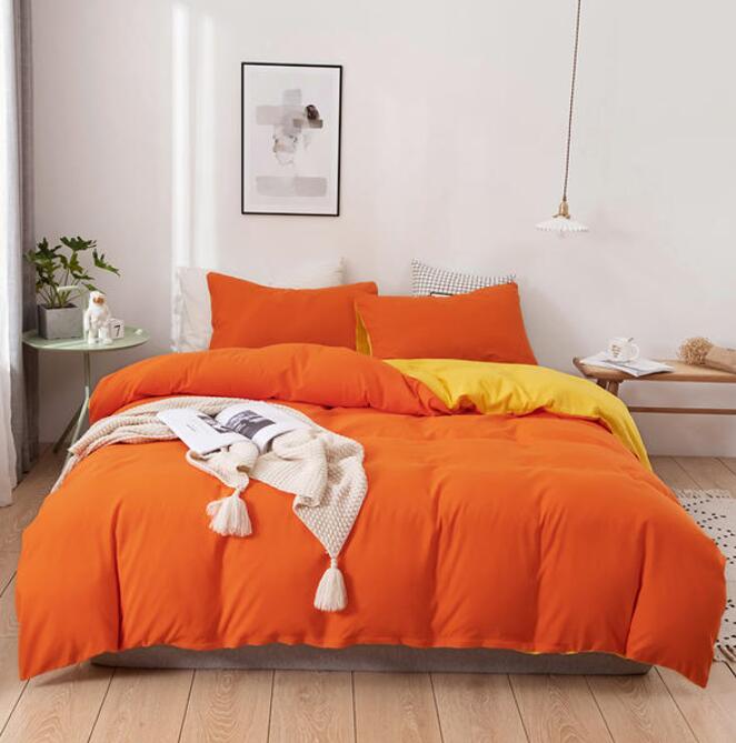 3D Orange 2078 Bed Pillowcases Quilt