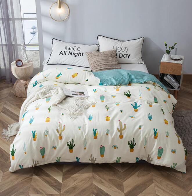 3D Cactus Potted 4195 Bed Pillowcases Quilt