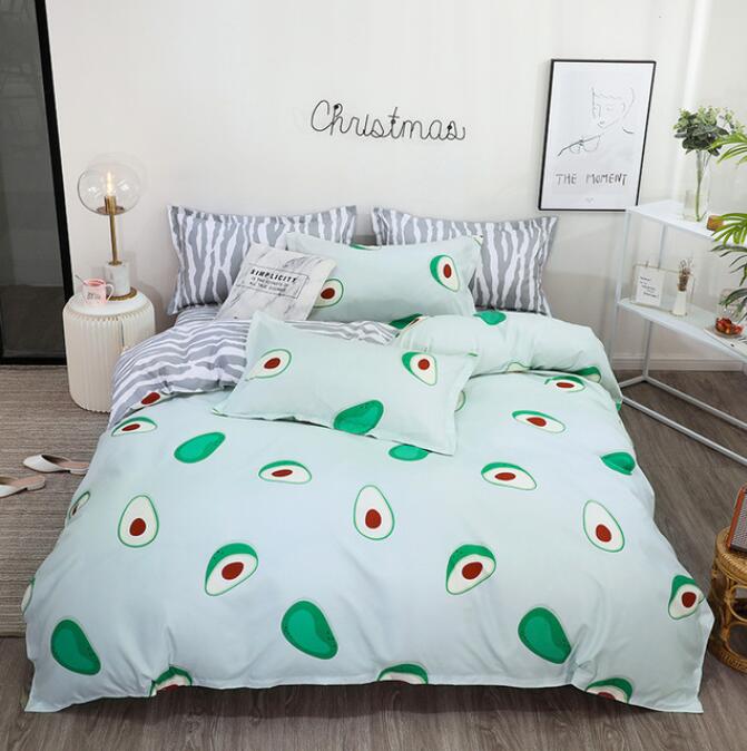 3D Avocado 2099 Bed Pillowcases Quilt