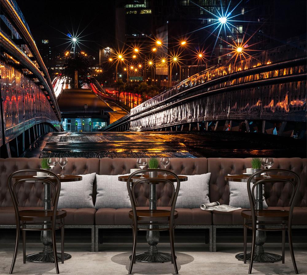 3D Night City Gold 82 Wallpaper AJ Wallpaper 