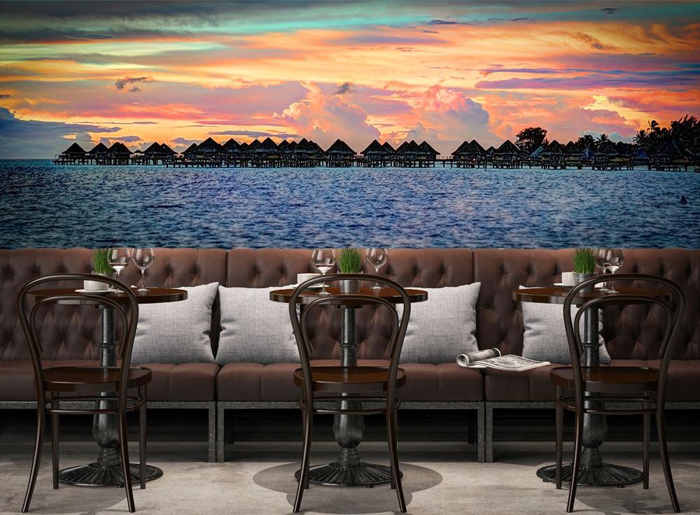 3D Ocean Sun Glow Scenery 97 Wallpaper AJ Wallpaper 