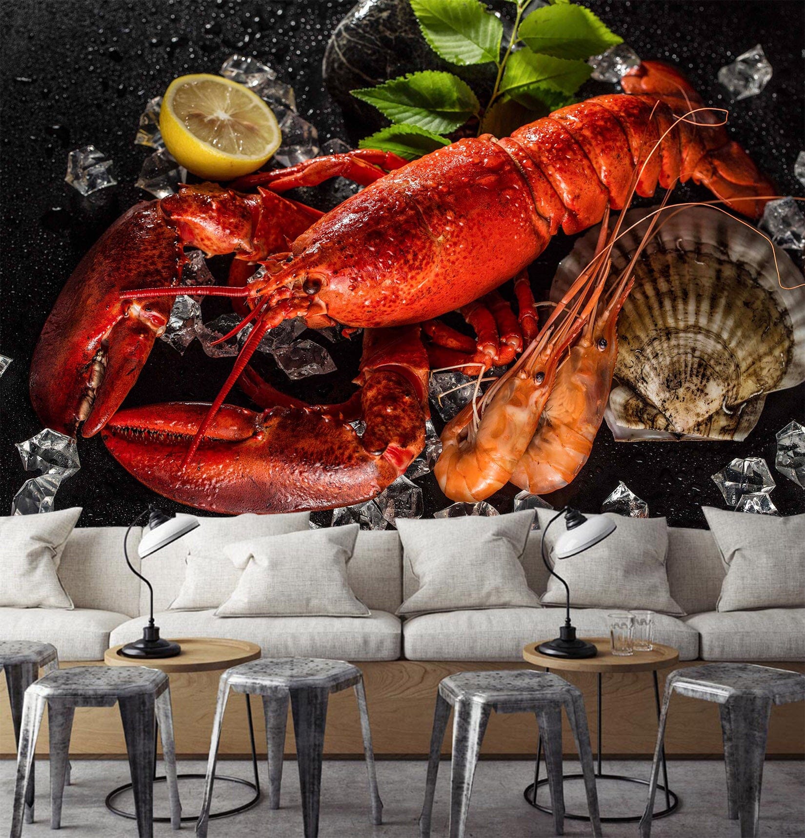 3D Lobsters 1460 Wall Murals Wallpaper AJ Wallpaper 2 