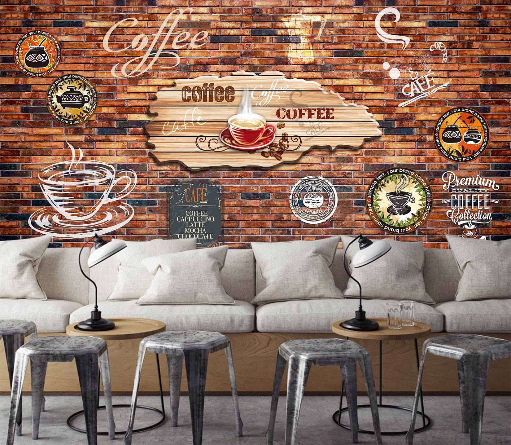 3D Coffee Tea 1935 Wall Murals Wallpaper AJ Wallpaper 2 