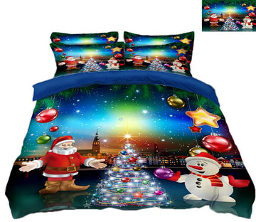 3D Christmas Magic Ball 52 Bed Pillowcases Quilt Quiet Covers AJ Creativity Home 