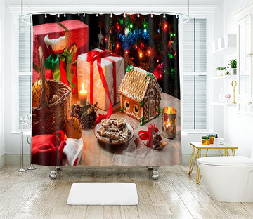 3D Christmas Dessert 5 Shower Curtain 3D Shower Curtain AJ Creativity Home 