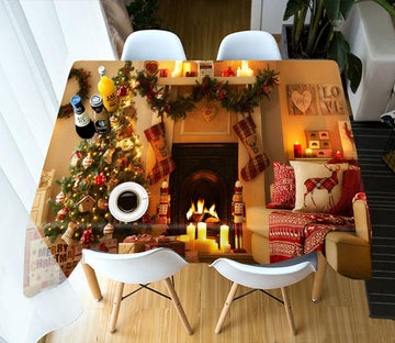 3D Sofa Fireplace Christmas 69 Tablecloths Tablecloths AJ Creativity Home 