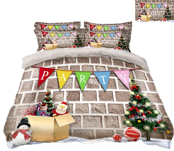 3D Christmas Toy Box 65 Bed Pillowcases Quilt Quiet Covers AJ Creativity Home 