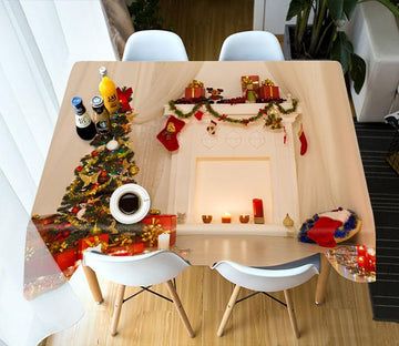 3D Christmas Full House Gift 77 Tablecloths Tablecloths AJ Creativity Home 