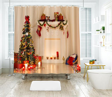 3D Christmas Full House Gift 17 Shower Curtain 3D Shower Curtain AJ Creativity Home 