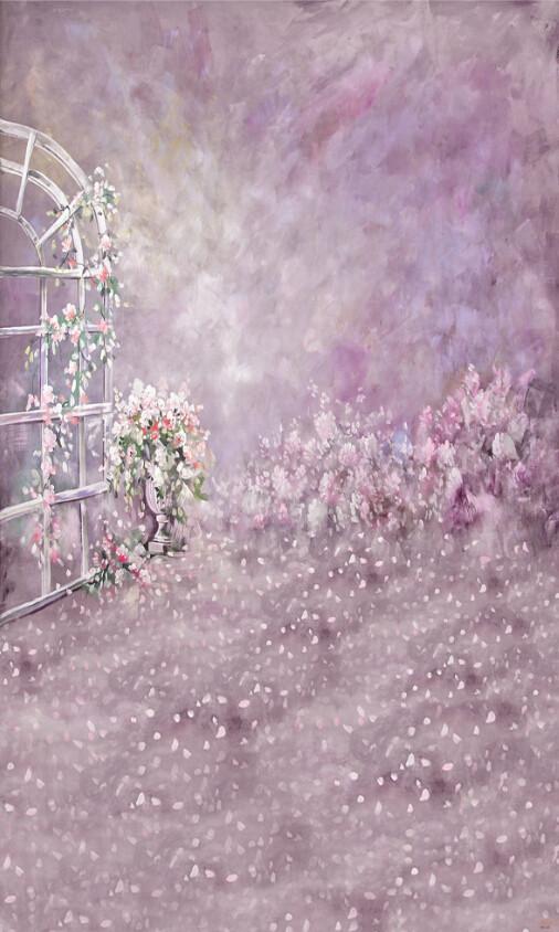 Romantic Purple Flowers Wallpaper AJ Wallpaper 