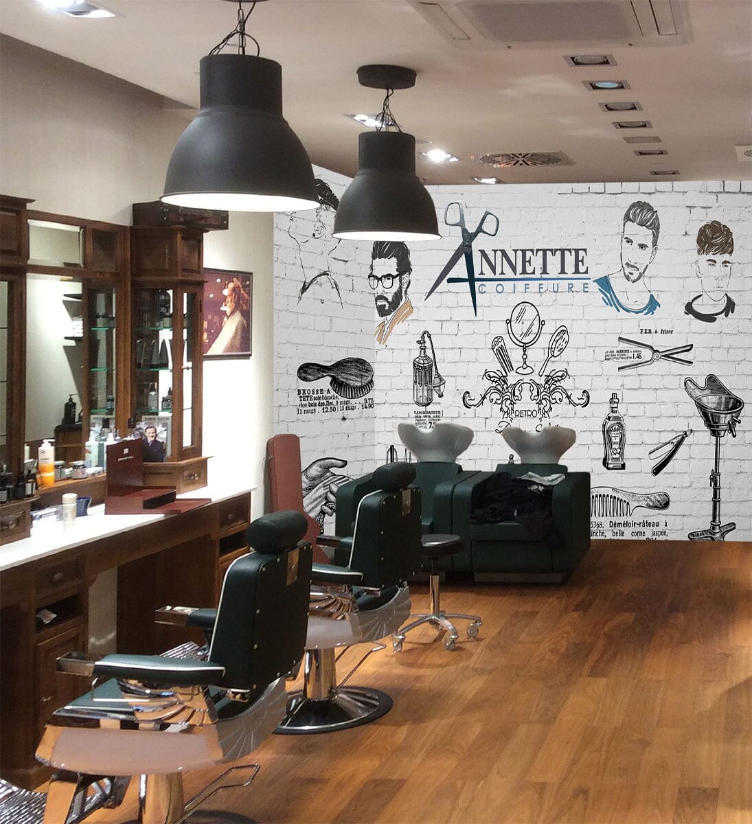 3D Haircut Sign 1474 Barber Shop Wall Murals Wallpaper AJ Wallpaper 2 