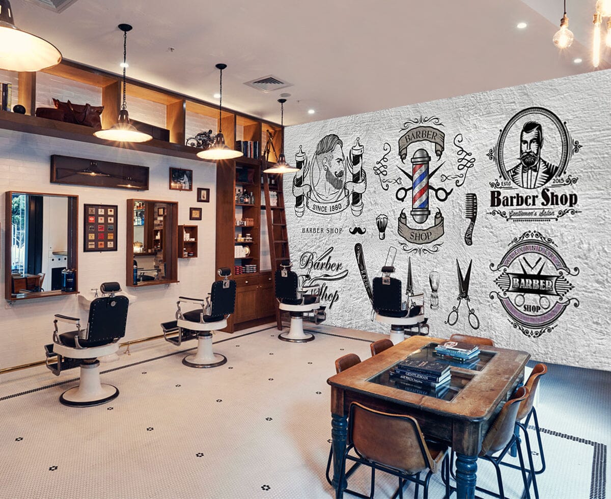 3D Cute Scissors 1417 Barber Shop Wall Murals Wallpaper AJ Wallpaper 2 