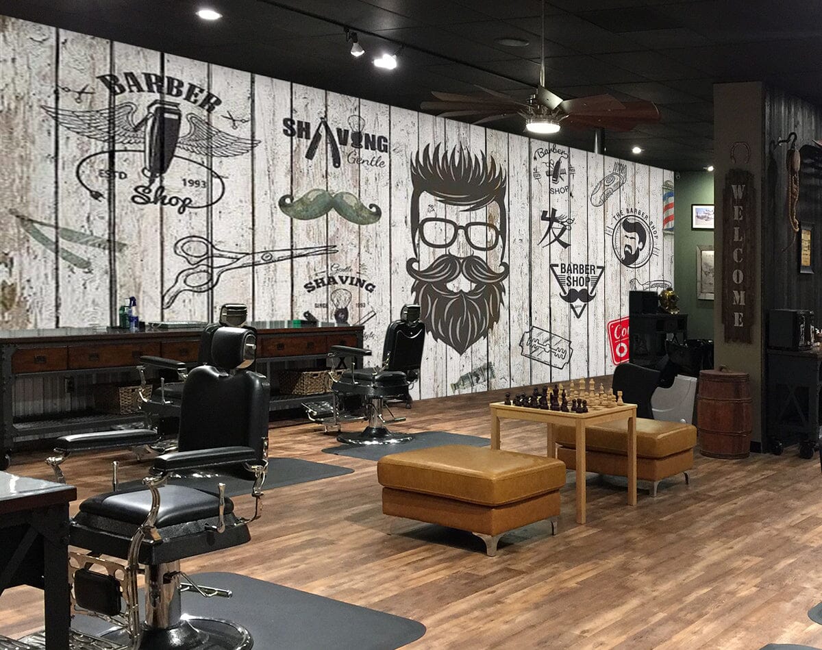 3D Modern Simplicity 1408 Barber Shop Wall Murals Wallpaper AJ Wallpaper 2 