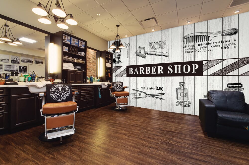 3D Comb Scissors 1402 Barber Shop Wall Murals Wallpaper AJ Wallpaper 2 