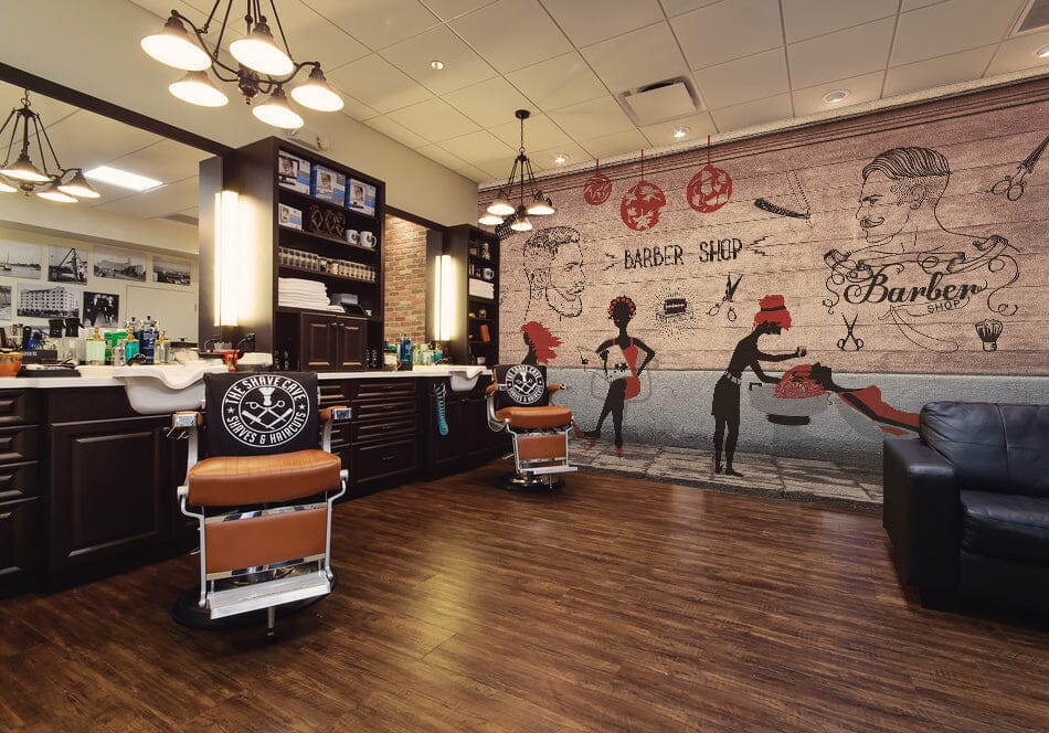 3D Shampoo Girl 1402 Barber Shop Wall Murals Wallpaper AJ Wallpaper 2 