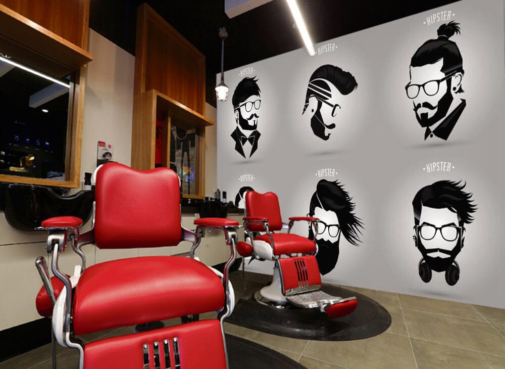 3D Short Hair 1403 Barber Shop Wall Murals Wallpaper AJ Wallpaper 2 