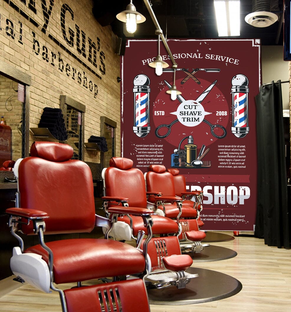 3D Color Lamp Post 1439 Barber Shop Wall Murals Wallpaper AJ Wallpaper 2 