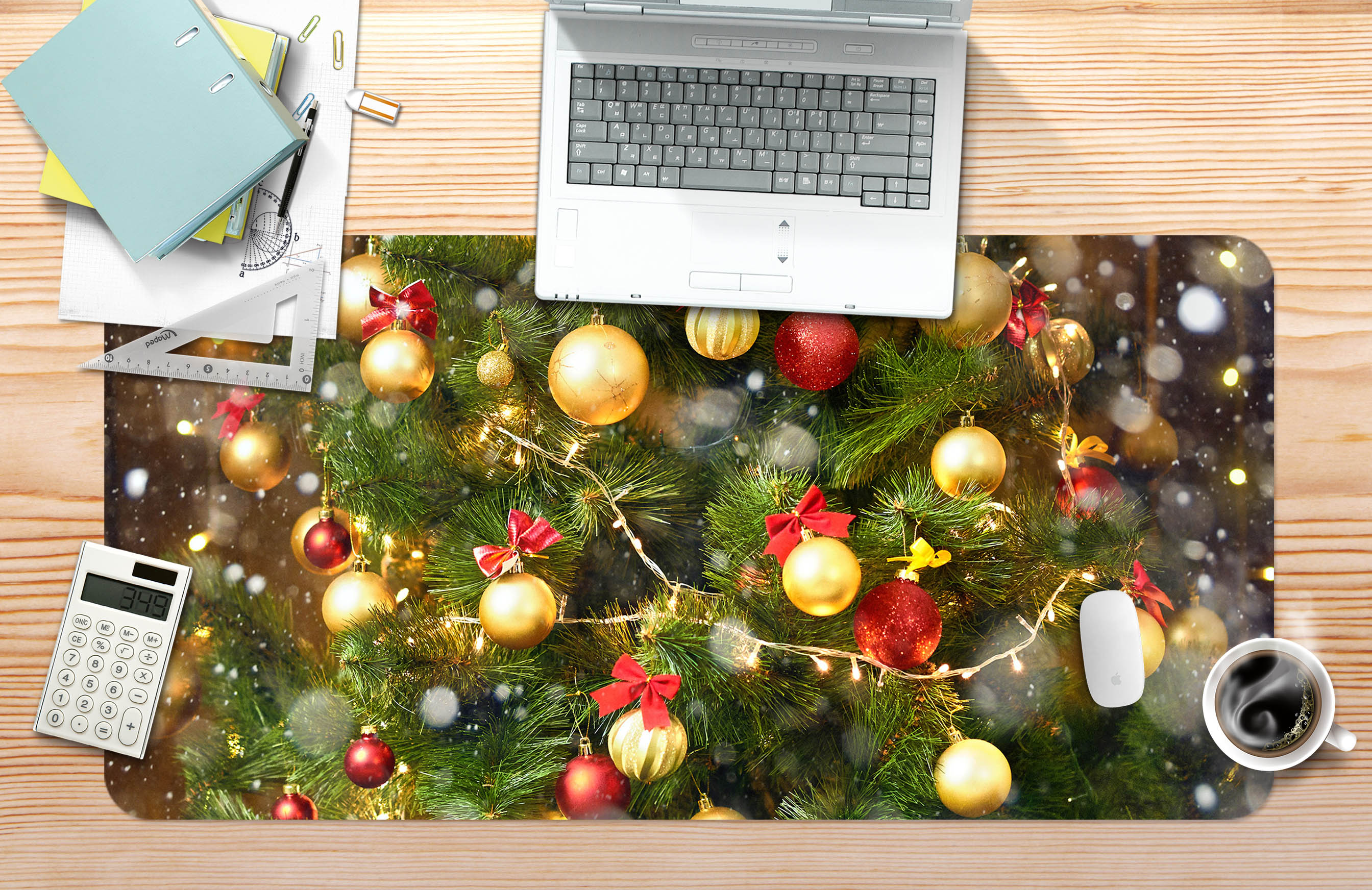 3D Ball Pendant 51229 Christmas Desk Mat Xmas
