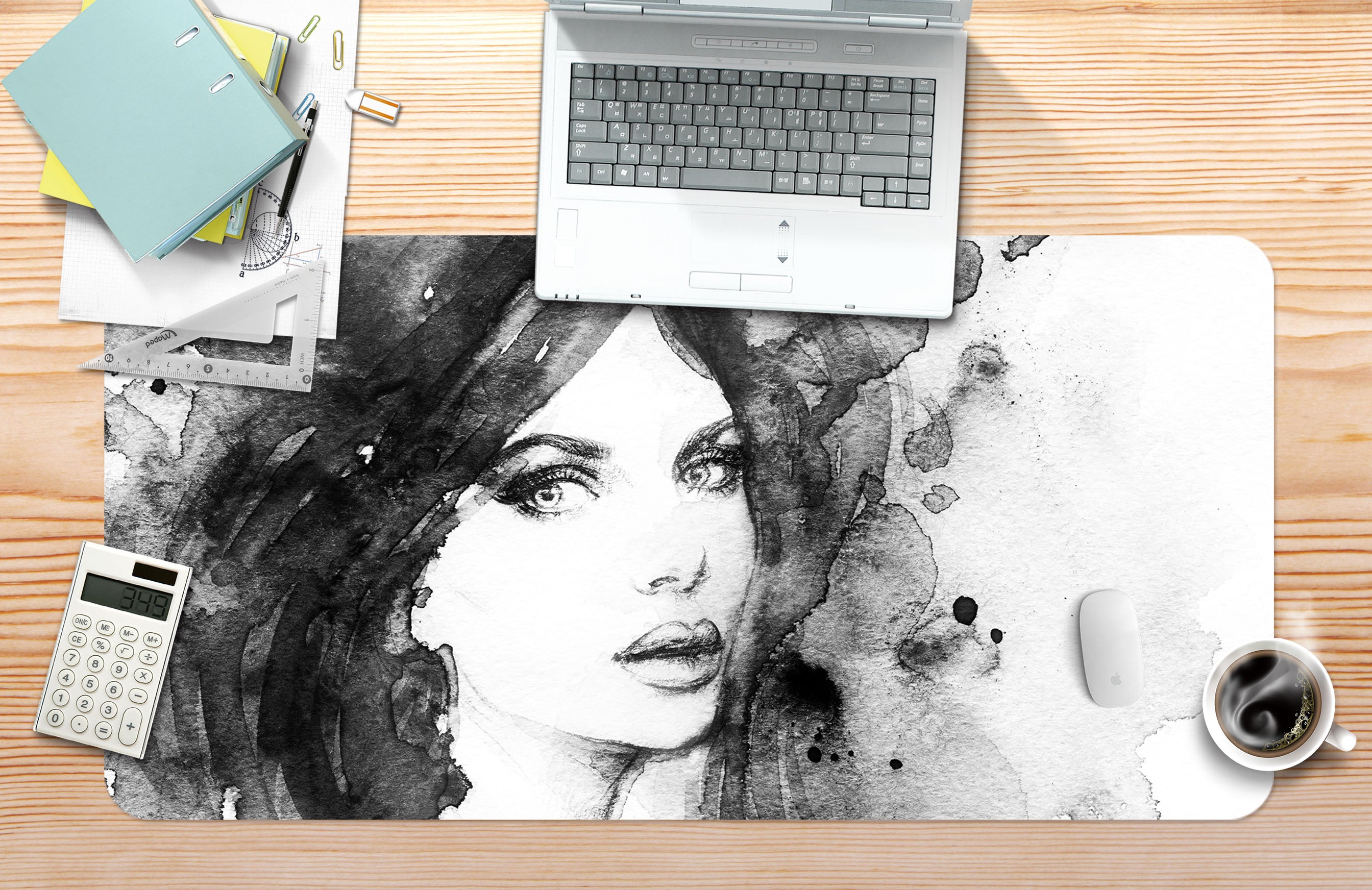 3D Ink Female 17117 Desk Mat