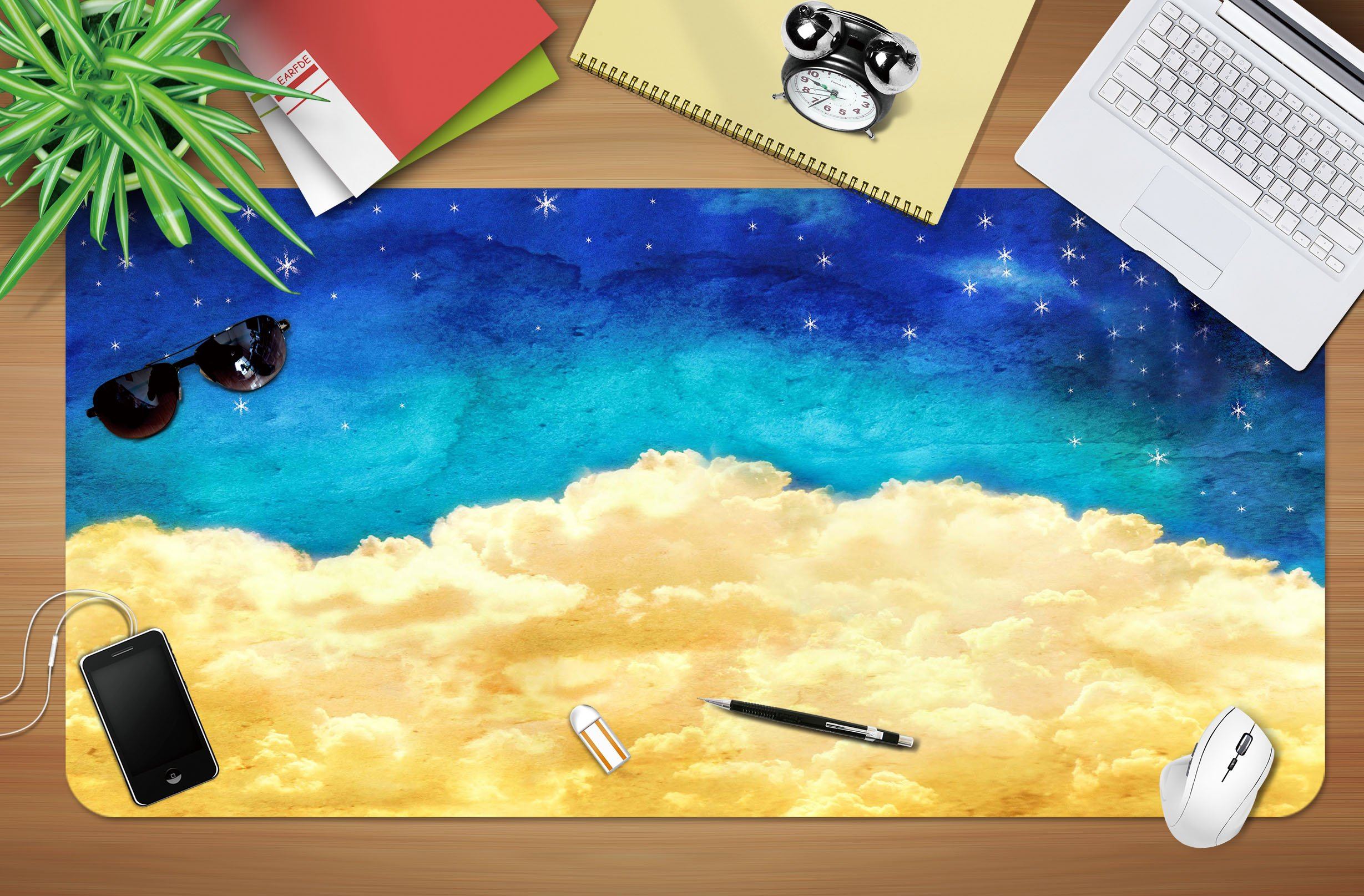 3D Sky Stars 144 Desk Mat Mat AJ Creativity Home 
