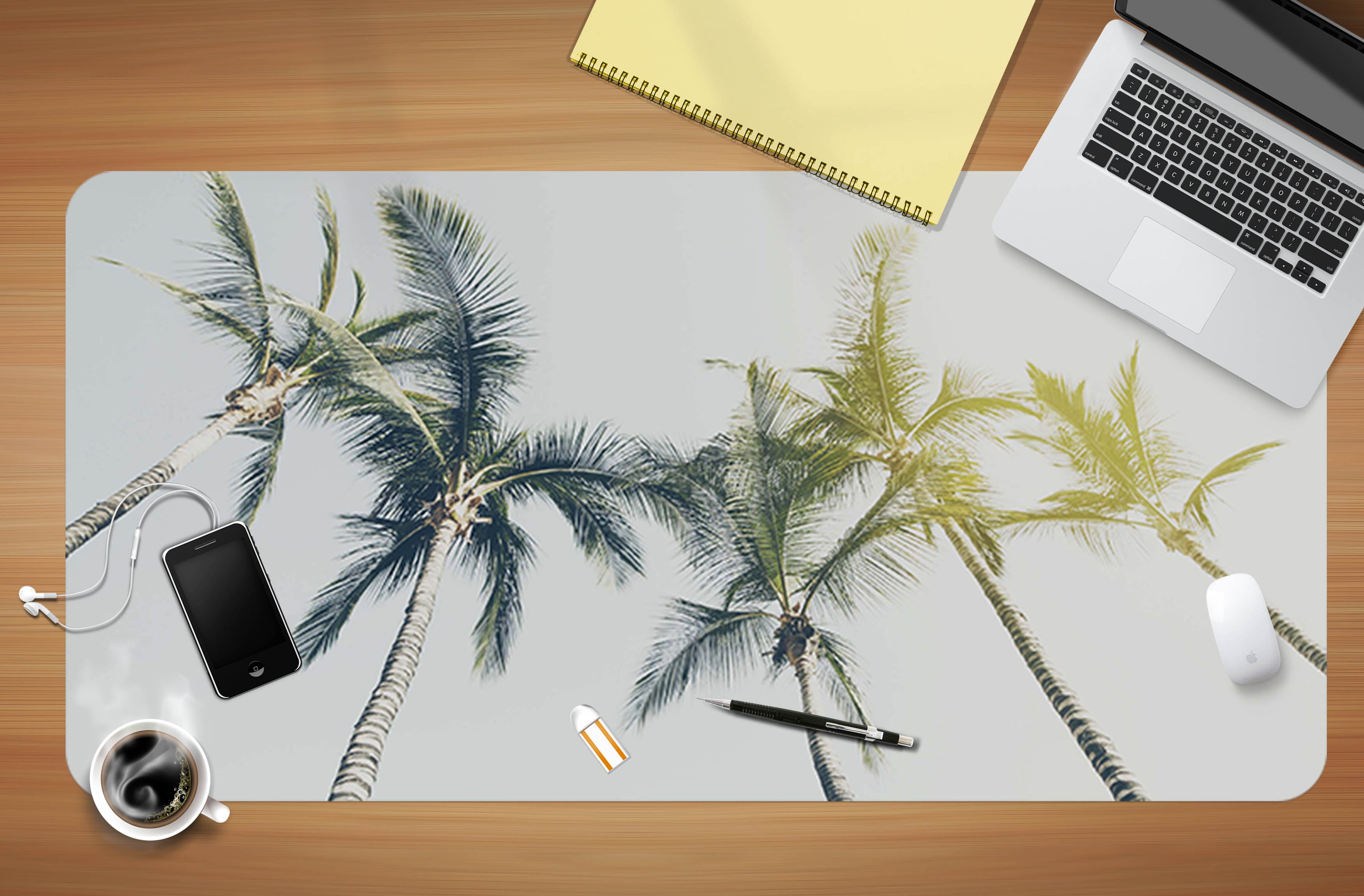 3D Coconut Tree 17012 Desk Mat