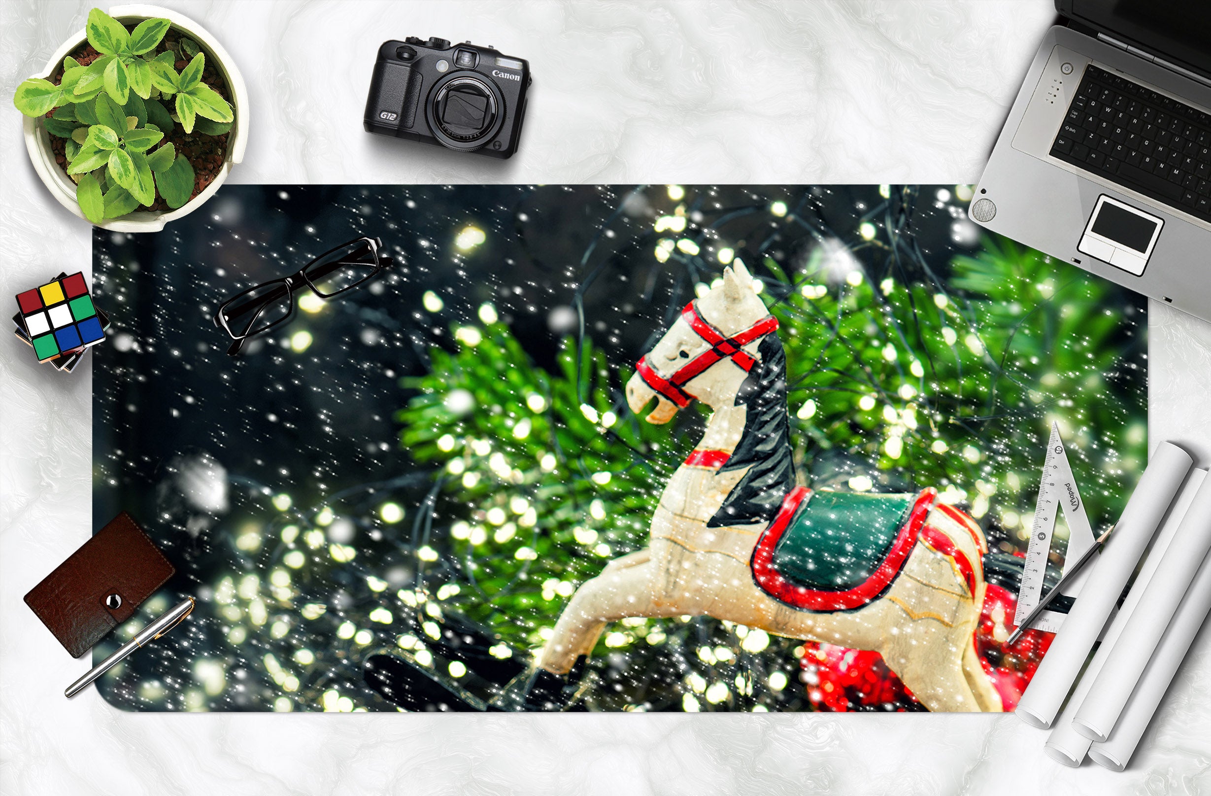 3D Trojan Horse 51184 Christmas Desk Mat Xmas