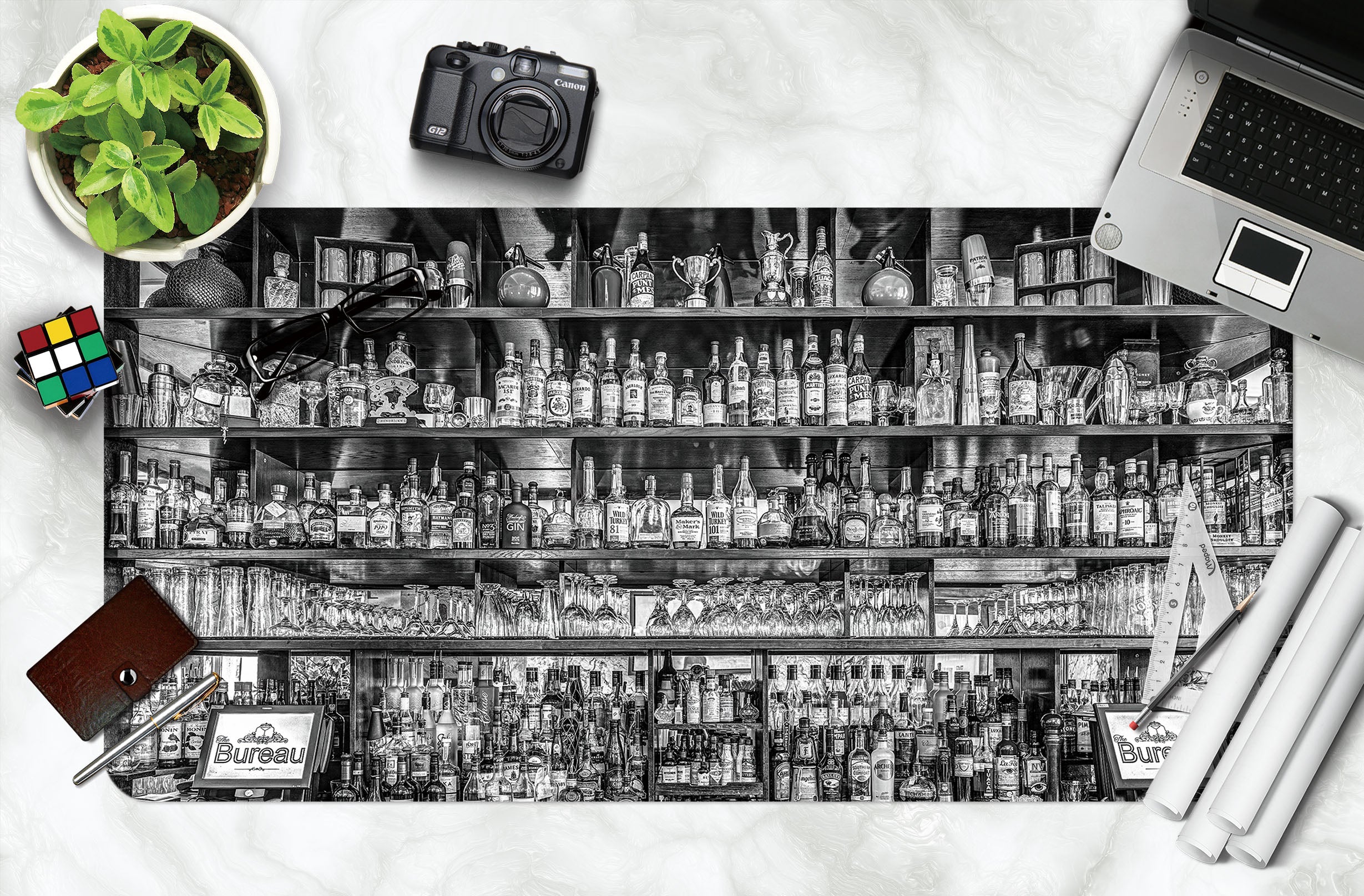 3D Wine Collection 7737 Assaf Frank Desk Mat