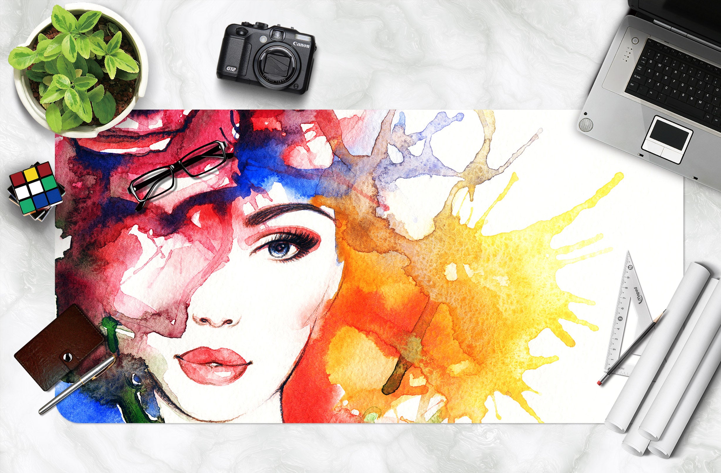 3D Female 17114 Desk Mat