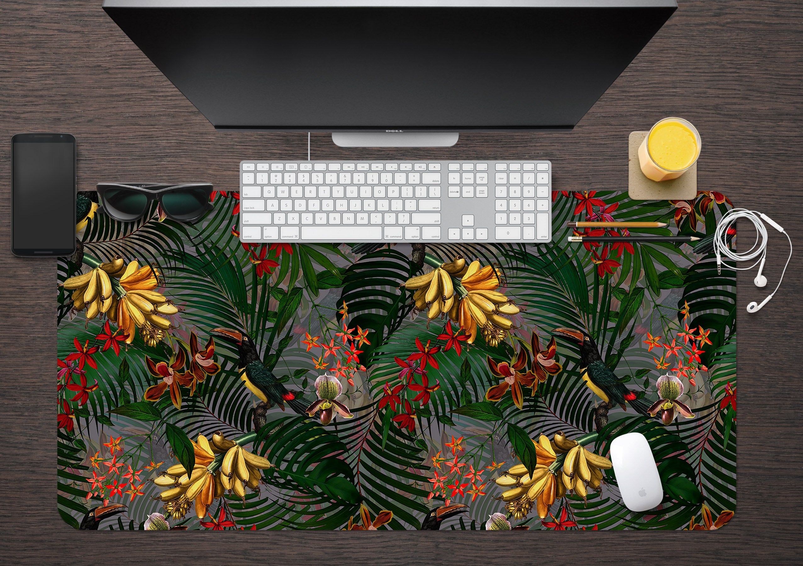 3D Jungle Banana 120195 Uta Naumann Desk Mat