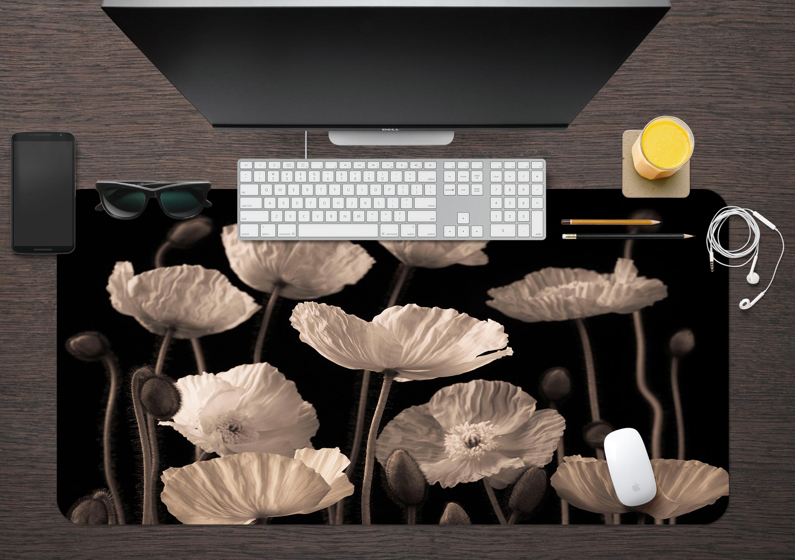 3D Flower Pattern 123112 Assaf Frank Desk Mat