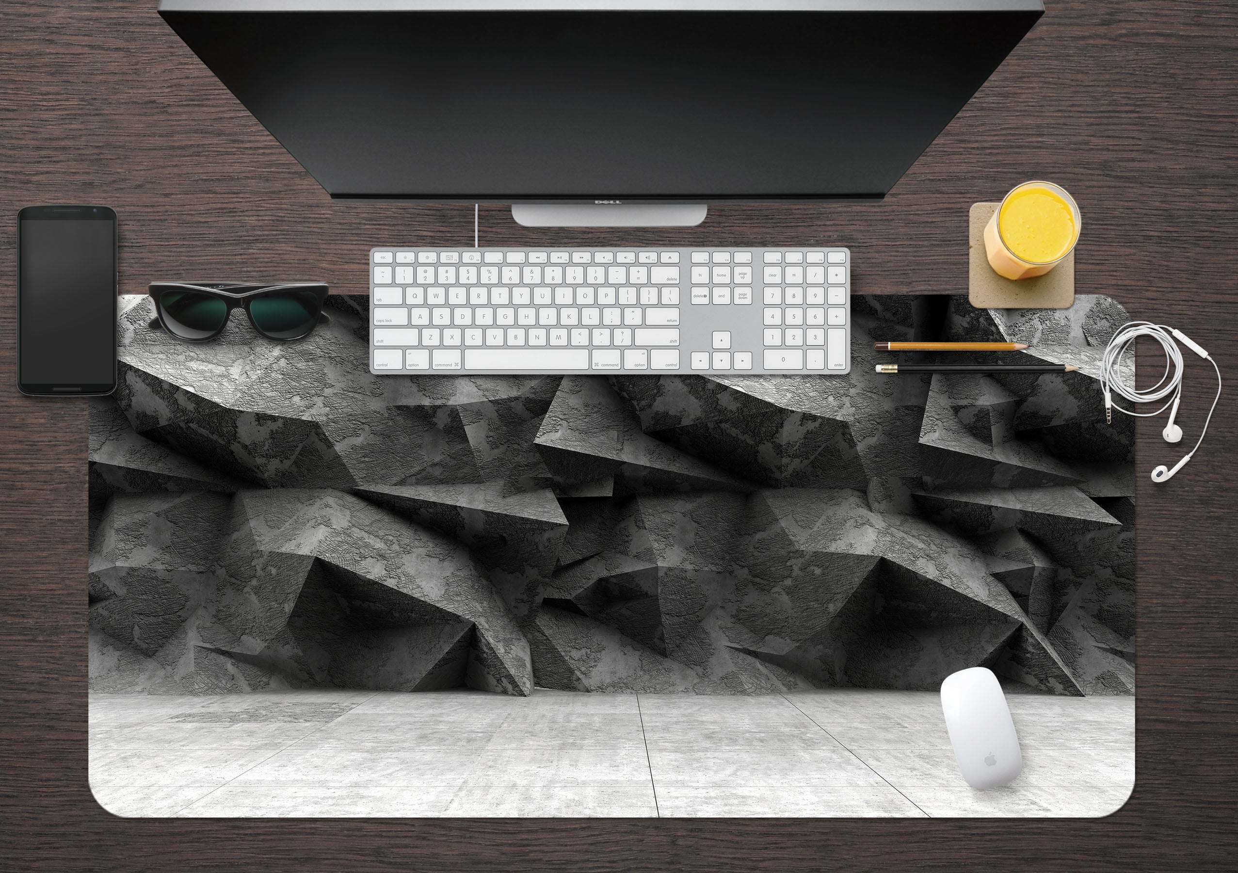 3D Gray 17182 Desk Mat