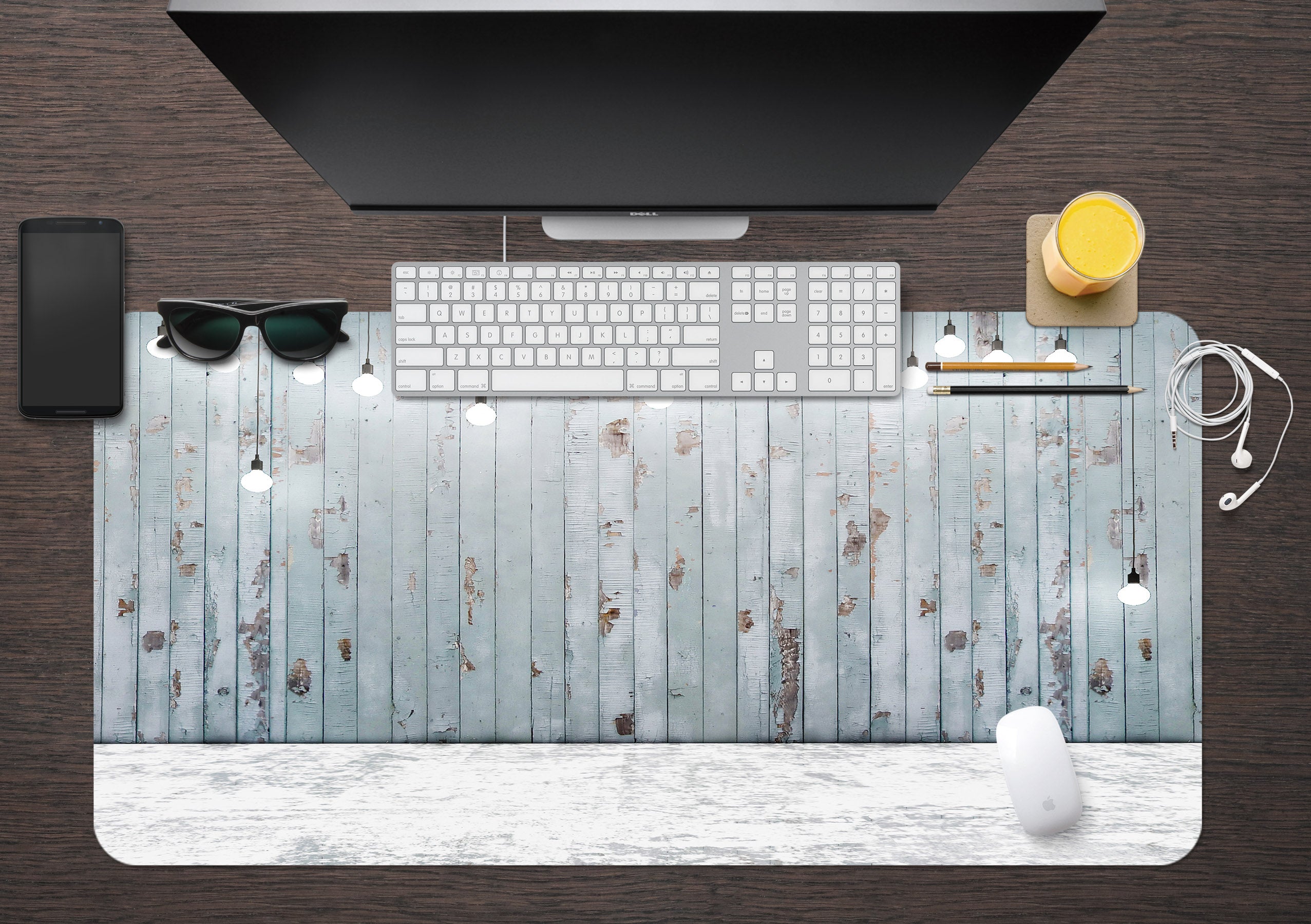 3D Ash Planks 17170 Desk Mat