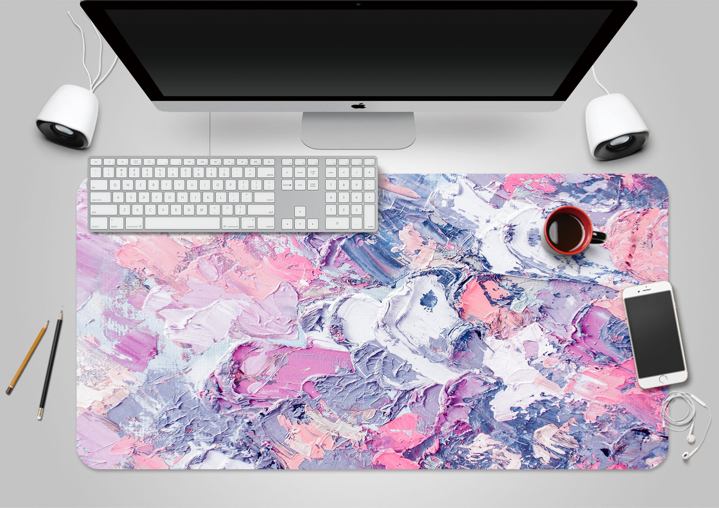 3D Paint Pattern 17178 Desk Mat
