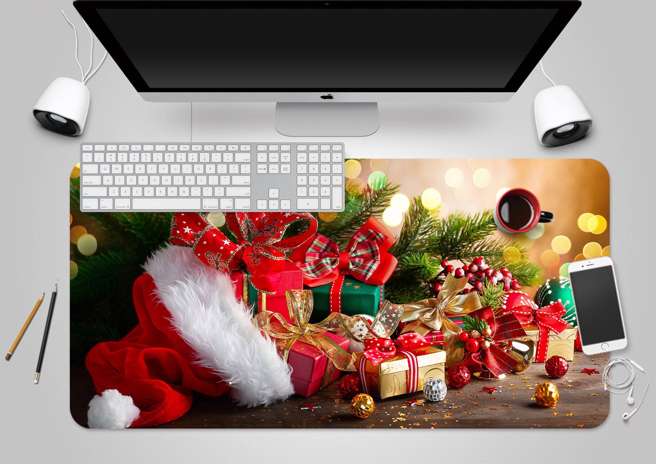 3D Many Gift 51227 Christmas Desk Mat Xmas